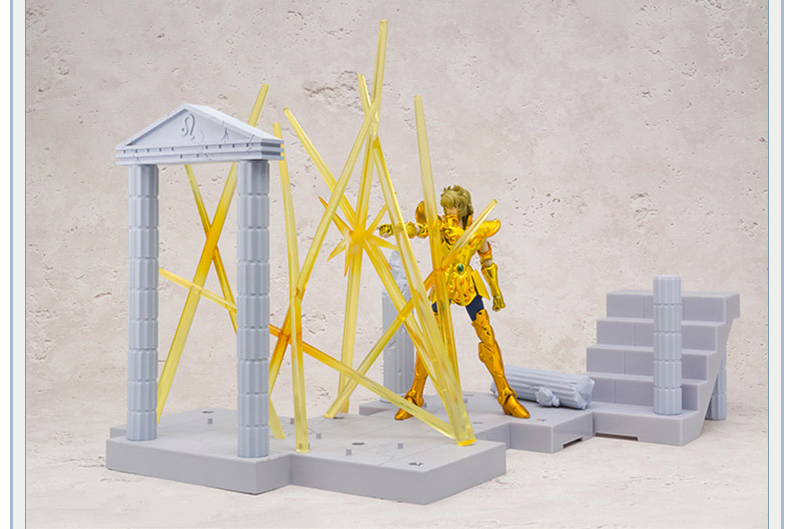 Người mẫu tay Bandai DDP Leo Aeoria Gold Saint Seiya Lions Palace flash với cảnh - Gundam / Mech Model / Robot / Transformers gundam mô hình