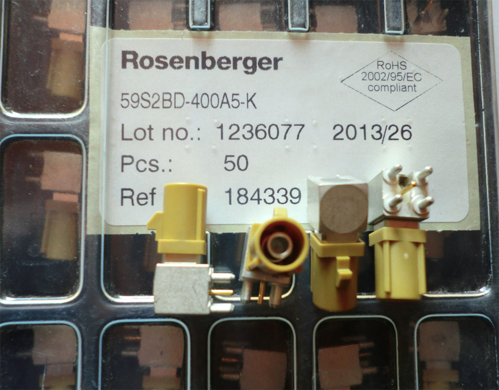 Spot agent ROSENBERGER car FAKRA radio frequency seat 59S2BD-400A5-K 46K101-40ML
