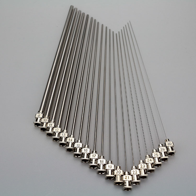 Total length 160mm needle entirely stainless steel metal point glue injection needle flat mouth precision needle tube length 150mm