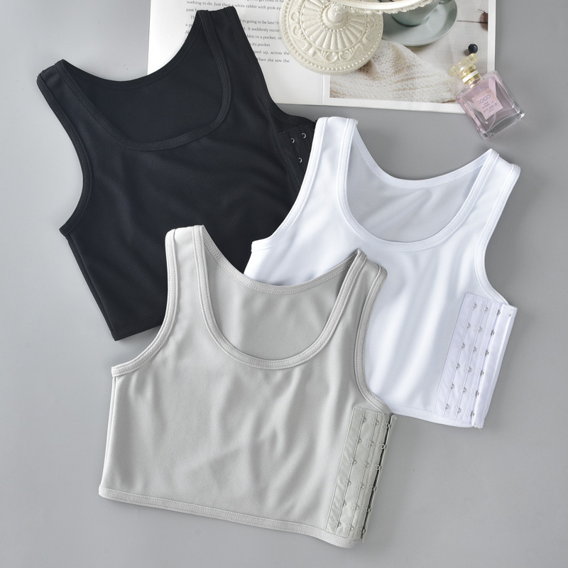 Ultra-Flat Chest-Reducing Bra, Chest-Shaping Vest, Chest Wrap for Students, Large Bust Appearing Smaller, Sports Shockproof Women's Chest Binder