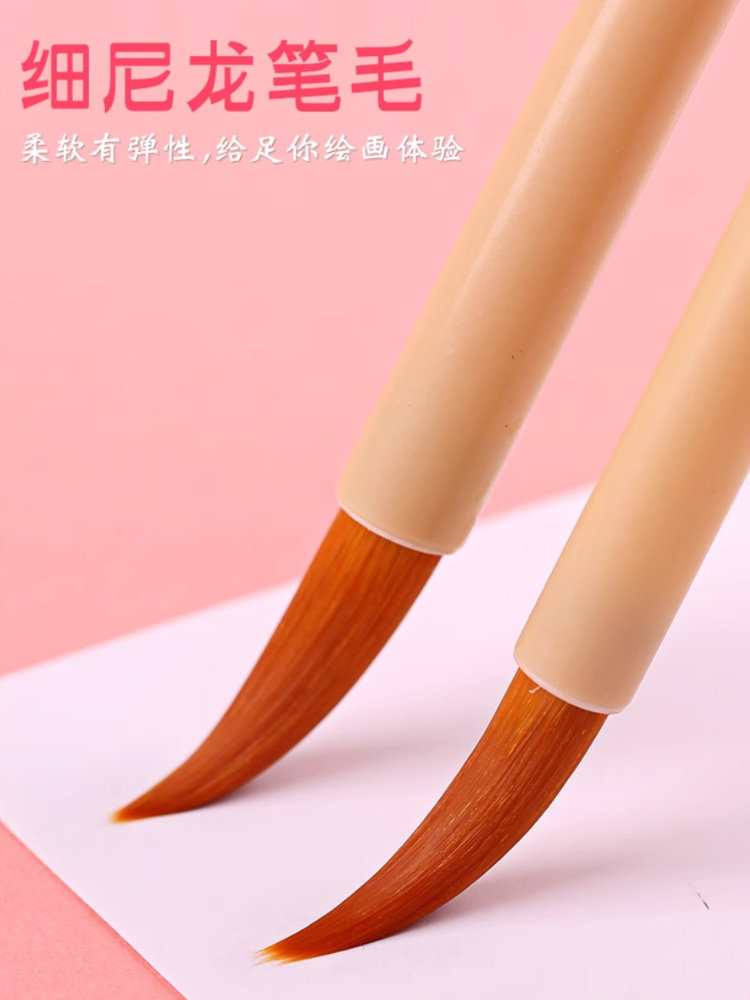 Japanese Cherry Blossom Watercolor Brush Set, Detail Liner Brush, Round Head Professional Brush, Gouache Brush Set, Art Student Special Brush, Painting Brush, Paint for Students, Chinese Painting Outlining and Detailing Brush