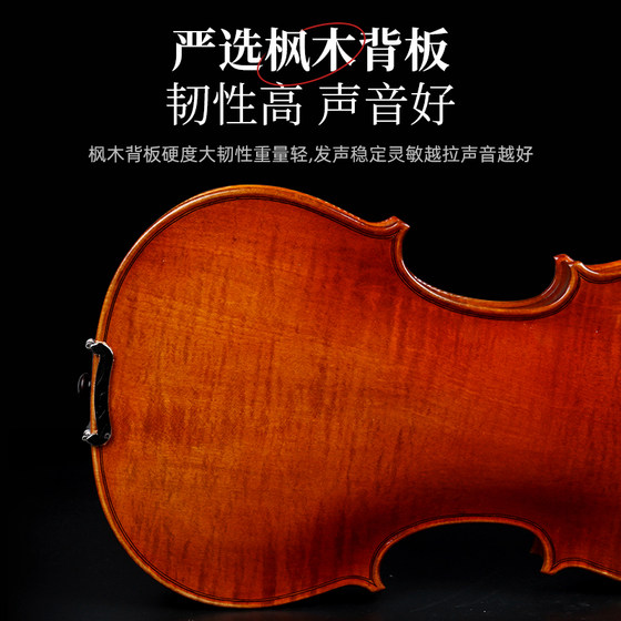 범위 바이올린 단단한 수제 초보자 입문 바이올린 전문 어린이 성인 대학생 시험 악기