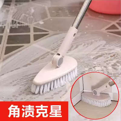 Long handle brush Floor brush Powder room cleaning bristle brush Household bathroom brush Toilet tile dead corner brush artifact