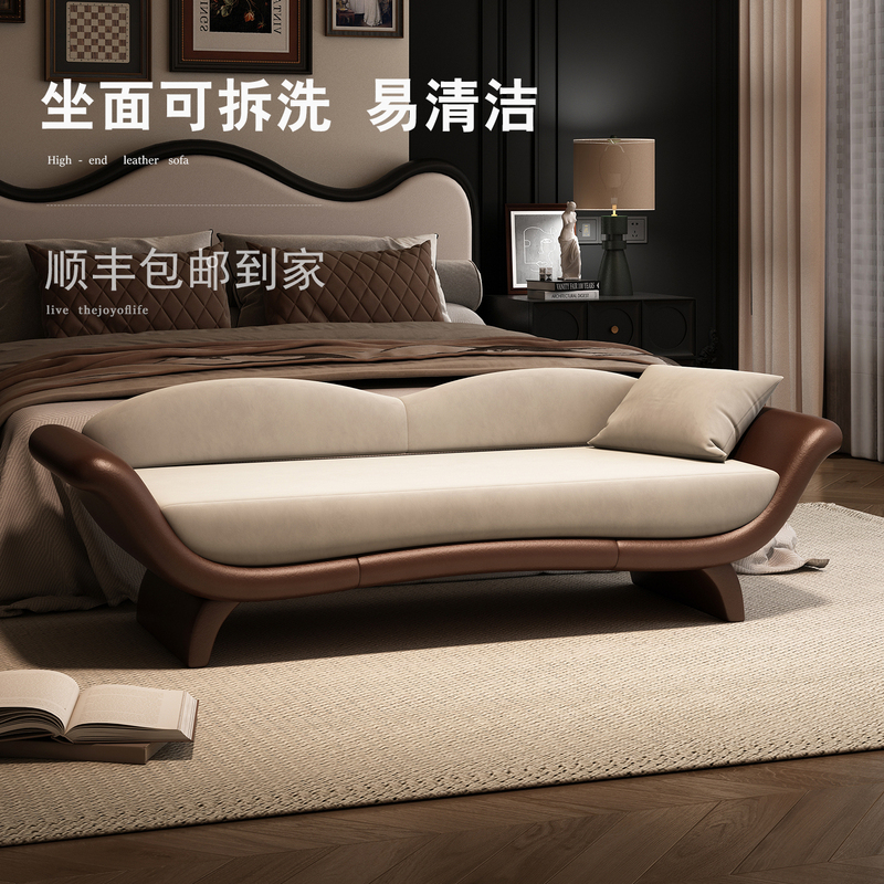 Medieval-Style Velvet Removable and Washable Bedside Stool, Bedroom Bedside Stool, American Retro Sofa Stool, Long Bench with Backrest Medieval-Style Velvet Removable and Washable Bedside Stool, Bedroom Bedside Stool, American Retro Sofa Stool, Long Bench with Backrest