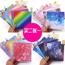 Square 15cm beautiful dreamy cherry print origami origami love stack of colored paper jam