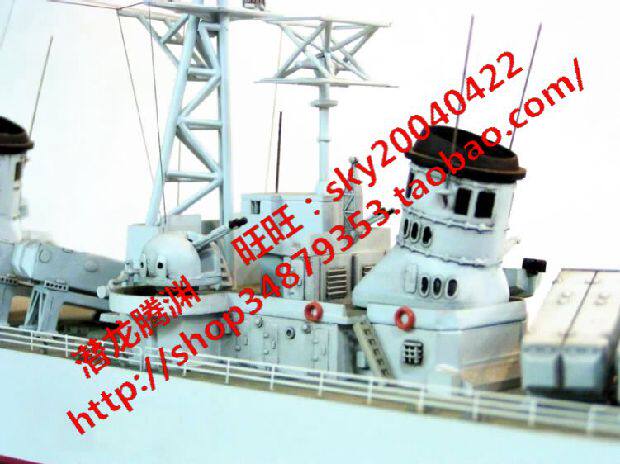 Корабль 正德福 023 1：260电动中国旅大ⅲ级166珠海号导弹驱逐舰拼装模型