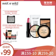 Wet n wild ướt và hoang dã cho người mới bắt đầu trang điểm set Kem che khuyết điểm phấn mắt trang điểm trước môi bóng sinh viên kết hợp trang điểm - Bộ trang điểm