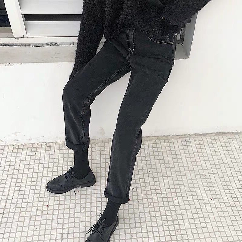 Maternity pants straight jeans Spring and autumn fashion outside the casual loose Harun pants Radish pants spring diddy pants