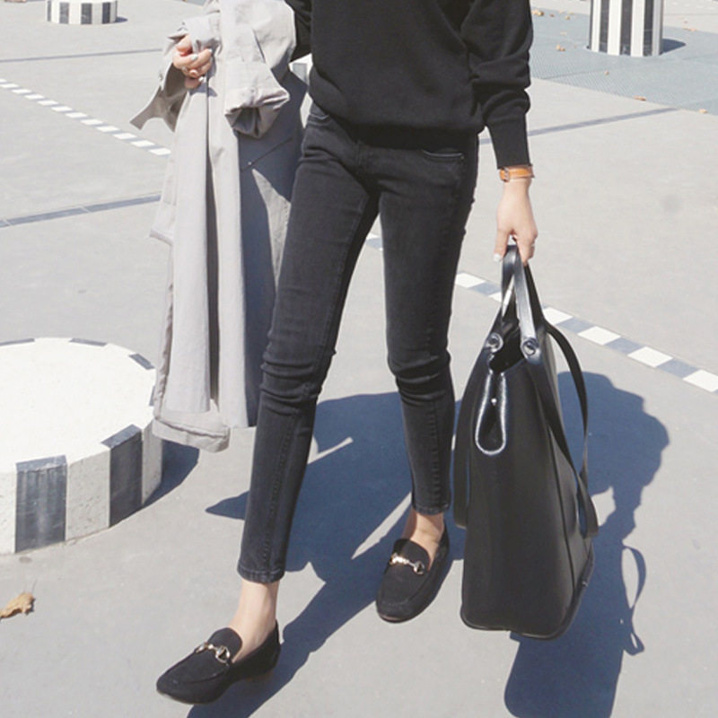 Pregnant Woman Jeans Fall 2020 New Long Pants Boomer Pencil Pants Fashion Gestation Woman in Korean version with small footfall