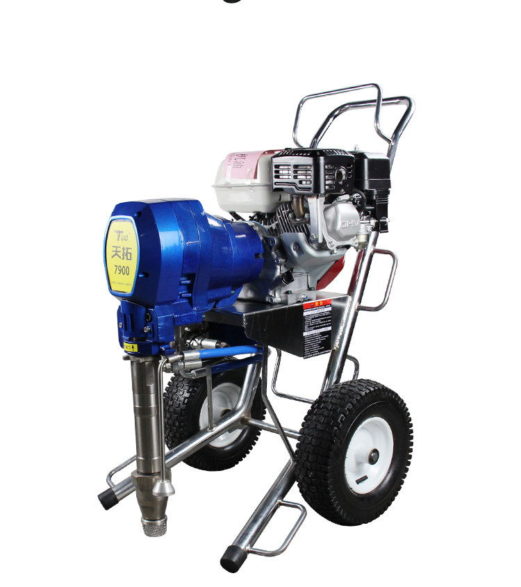High pressure airless putty spraying machine latex paint high power ...