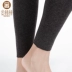 Jinbangchui quần len 3122 dành cho phụ nữ mỏng giữa dày giữa lưng và quần ấm áp đáy quần len liền mạch mùa thu và đông - Quần nóng lên