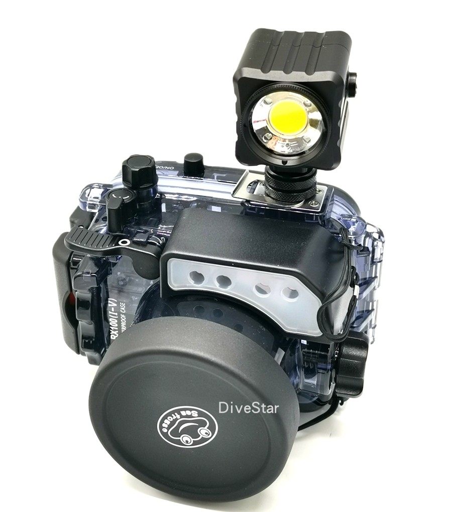 3000 lumens diving photography macro fill flash light camera waterproof case film light white red blue LED light