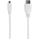 Official Original Raspberry Pi 4B Micro HDMI to HDMI Cable Supports 4K High-Definition Video Cable 1m White