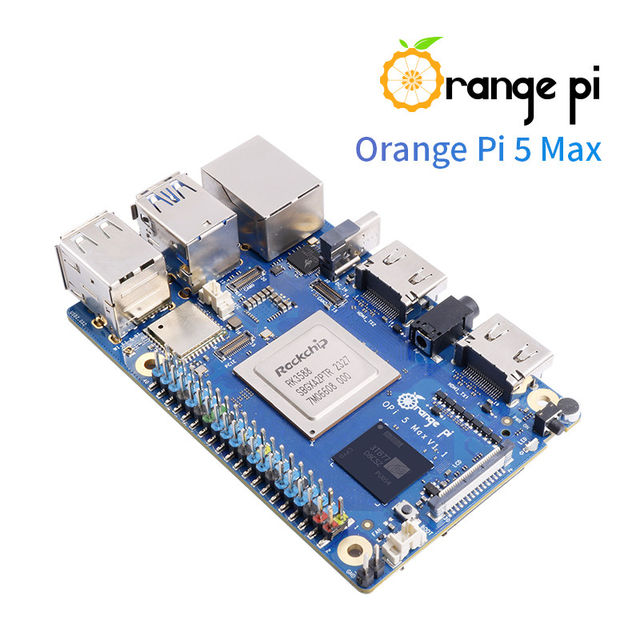 Orange Pi 5 Max Rockchip Rk3588 with Lpddr5 Memory, Onboard Wi-Fi and Bluetooth