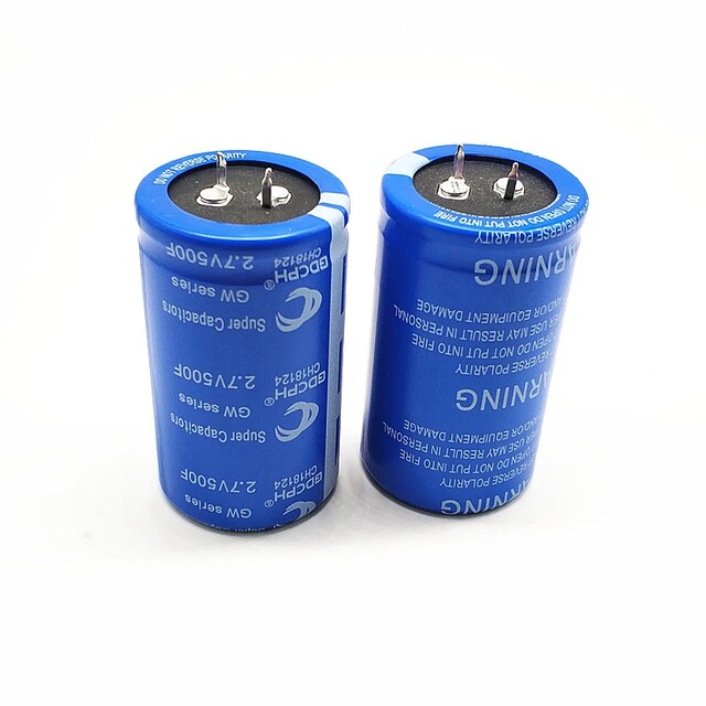 2.7V500F Samwha Super Farad Capacitor 2.7V500F Size 35*60 Car Rectifier Accessories
