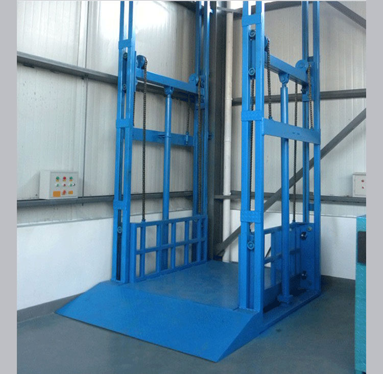 Hydraulic Cargo Elevator Lift Delivery Machine Goods Lift Platform Lift Rail Style Cargo Elevator