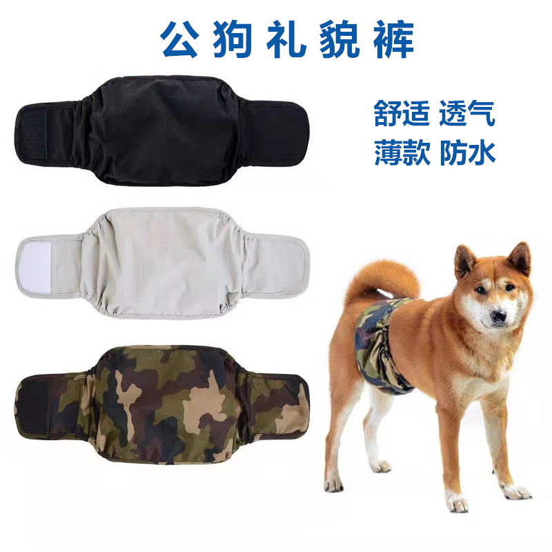 Public dog special waterproof belt Summer thin section teddy gold wool with large dog hair politeness with dog physiological pants