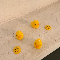 Korean ins Wind small yellow duck candle cute duckling ornaments cartoon stereo birthday candle cake decoration