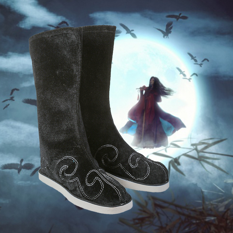 Ancient Clothing Boots Ancient Clothing Shoes Men Han Shoes Hanfu Boots Men and women Han uniforms Gufeng Men's shoes Xiaosheng Man Guest China Wind-Taobao