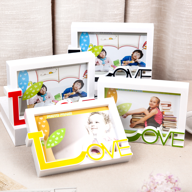 LOVE Love couple family creative children baby photo studio Photo studio Seven inch table decoration horizontal photo frame