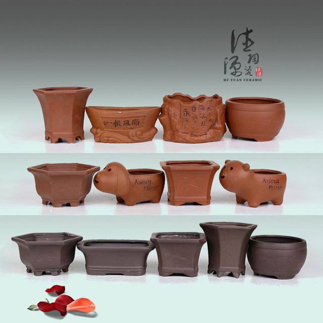 Home gardening supplies breathable ceramic succulent flower pot cartoon flower pot simple modern ceramic flower pot