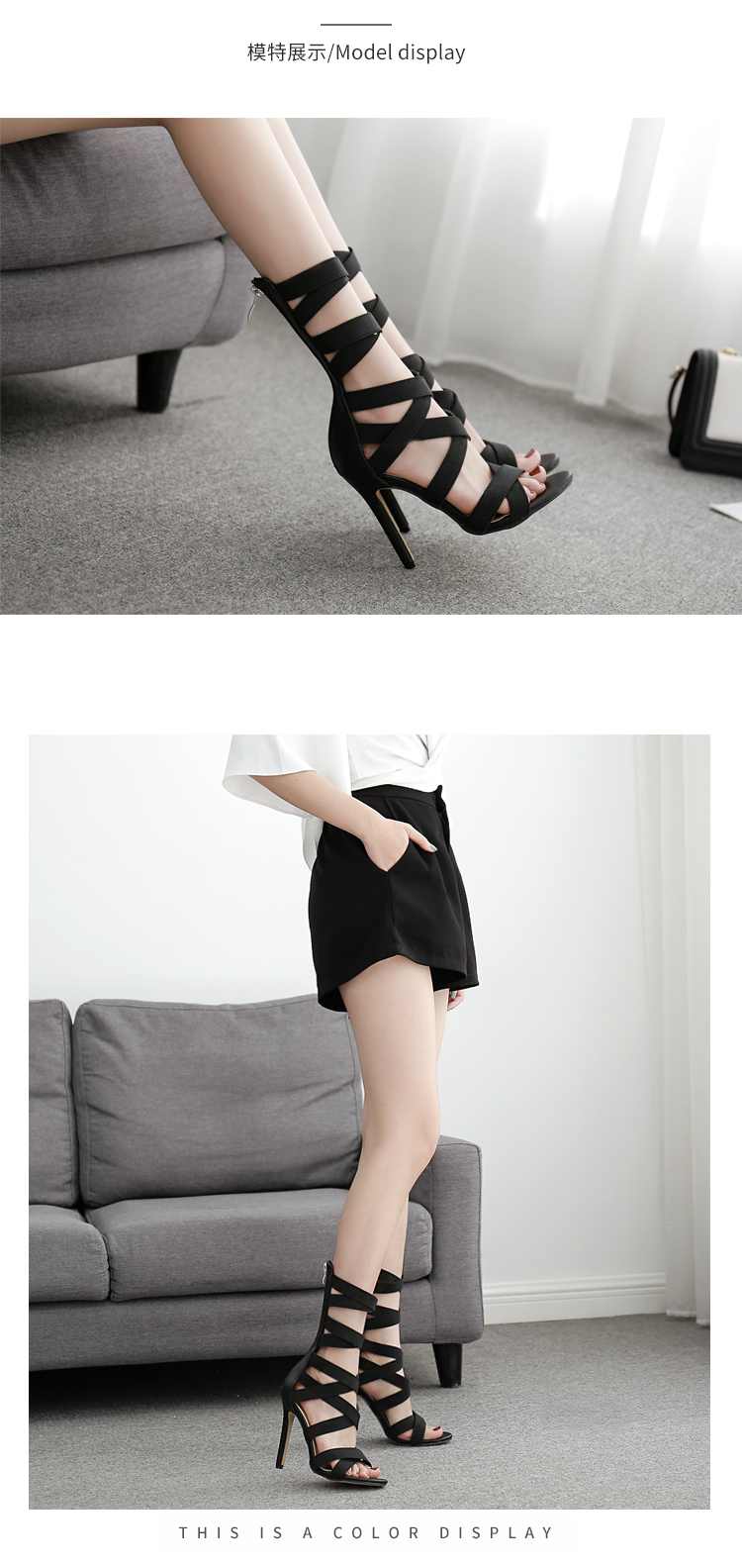 F8480 810K GIÀY CAO GÓT NỮ GUATDU BIG SIZE NGOẠI CỠ MÙA HÈ PHONG CÁCH ÂU MỸ GIÀY DÉP NỮ G03 SẢN PHẨM MỚI