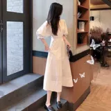Платье, элегантный приталенный корсет, элегантная длинная юбка, коллекция 2022, V-образный вырез