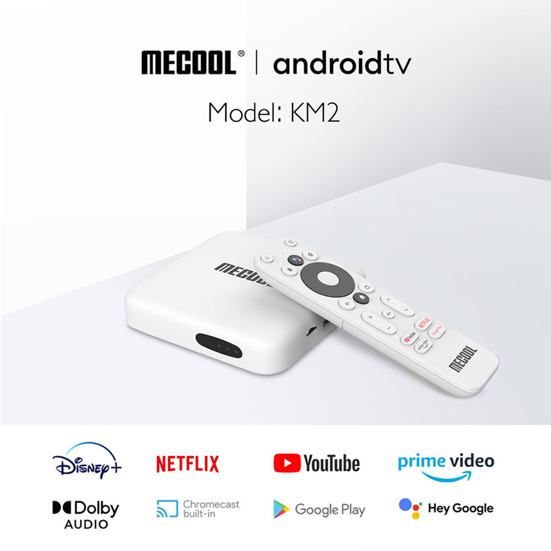 Foreign trade KM2 native Android ATV system 10 supports Netflix netflix 4K dual frequency 2 4G 5G HDR10