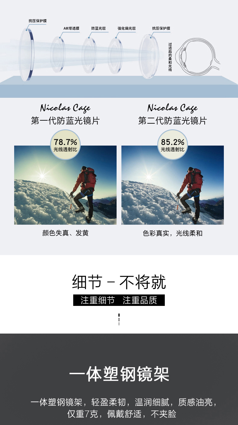 Máy tính chống tia Blu-ray Kính cận thị Kính mắt Nữ Mắt Mắt phẳng Gương siêu sáng Cá tính Điện thoại di động Kính nam tròng kính cận đổi màu