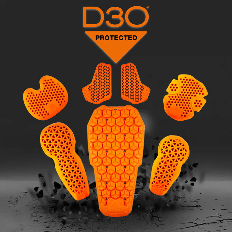 British D3O Revitruka long protective gear desert true color Aegis air wave riding suit built-in back and chest protection