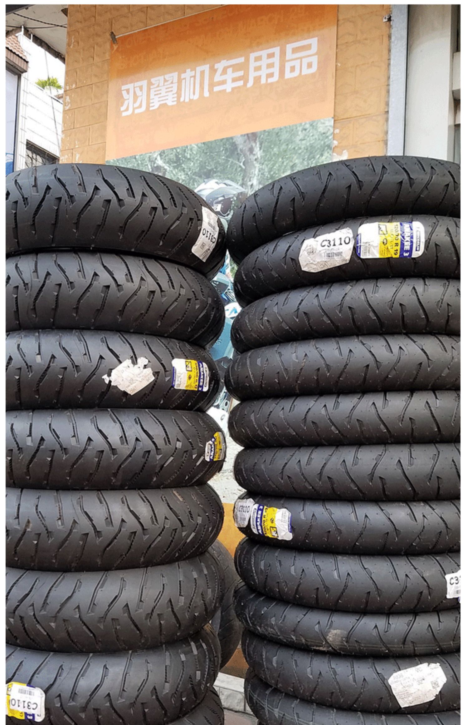 Michelin AK3 BMW R1200GS chim nước ADV gốc 120/7019 sau lốp chân không lốp 170 / 60R17 - Lốp xe máy lốp xe máy thái lan