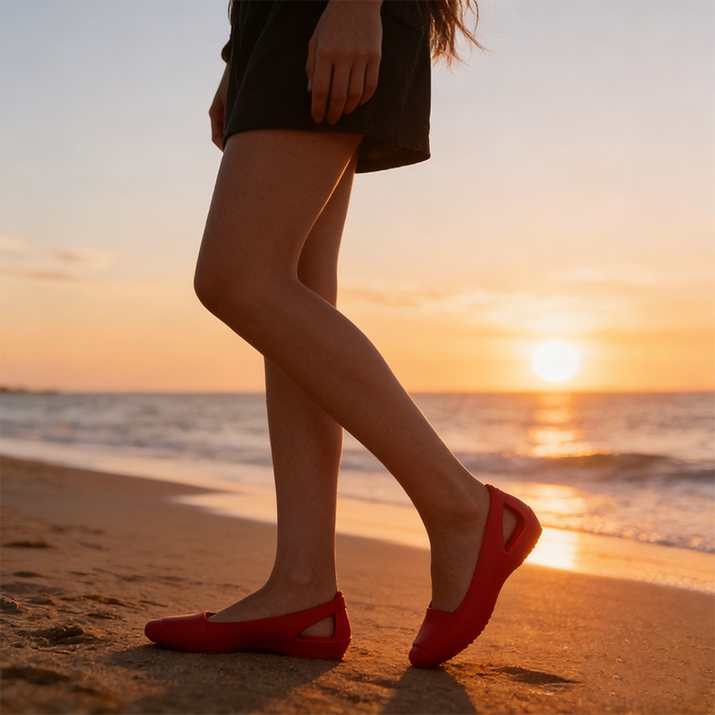 Summer Women's Sandals, Shallow Mouth, Closed Toe, Slip-On Beach Clogs, Slipper Flats, Casual Shoes, Single Shoes, Fairy Anna