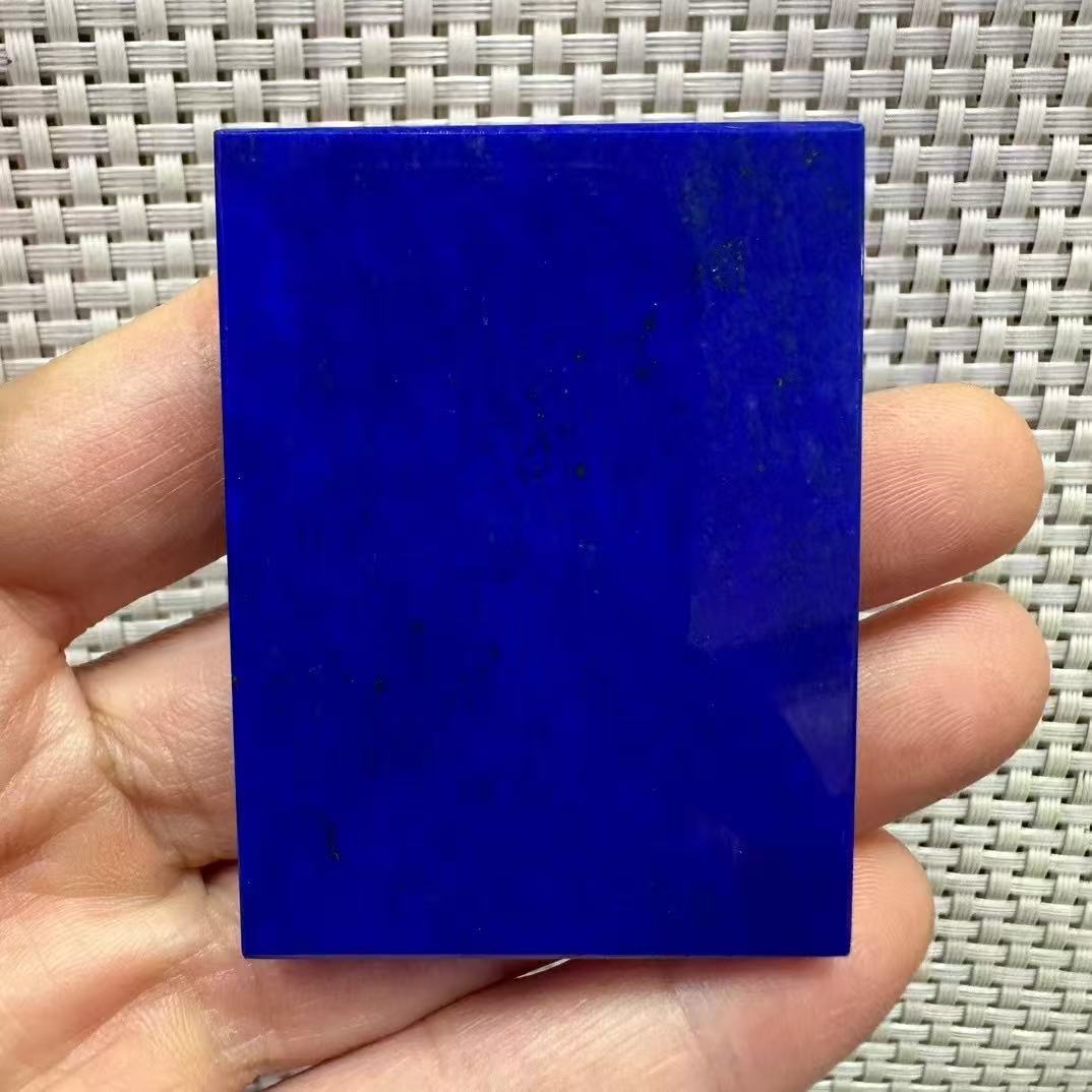 天然青金石无事牌：正面无白微微金，可镶嵌可打孔，免费打孔送绳！💎✨