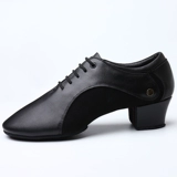舞天姿 Мужская латино -танцевальная обувь кожаная танце