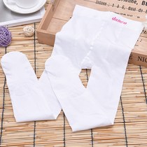 Spring and summer childrens thin stockings anti-Pilling massage bottom childrens pantyhose white girl dance socks