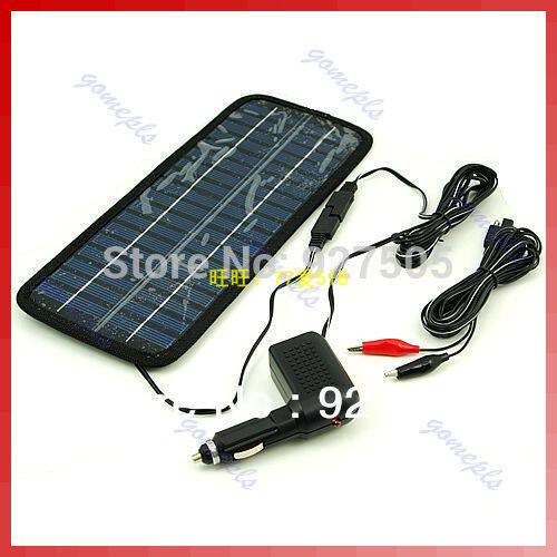 New Car Battery Charger Solar Power Panel 12V 200mA 3 5W