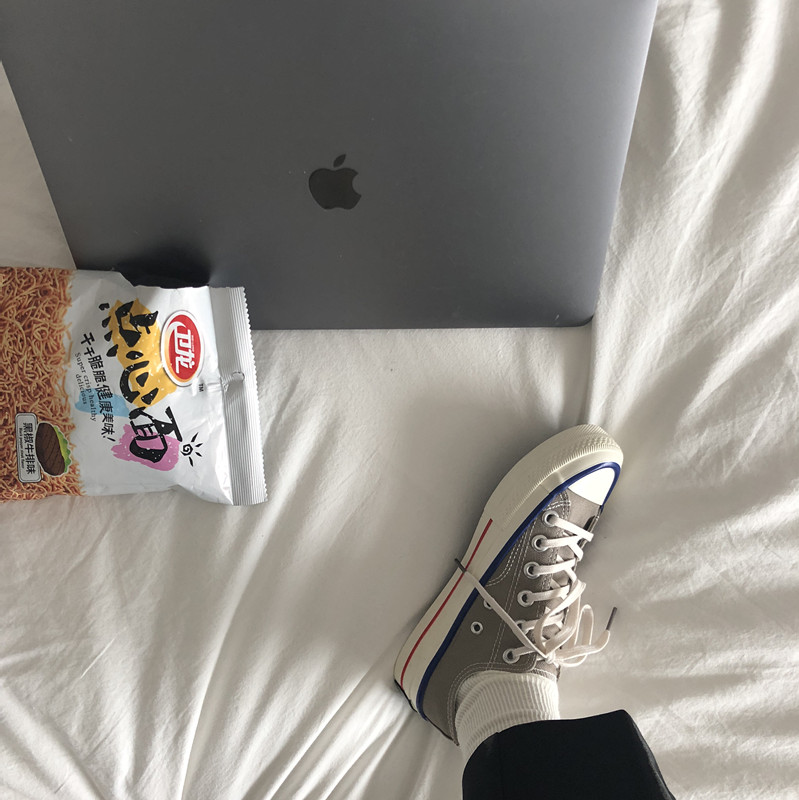 Xu Liumang Xia Phiên bản tiếng Hàn của giày vải ulzzang nam và nữ hoang dã chụp đường phố giầy nữ thể thao