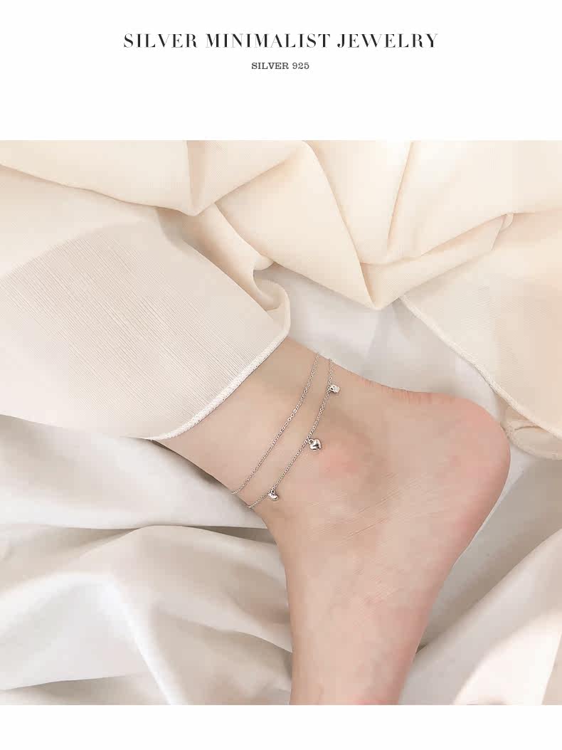 Chaine de cheville Femme en Argenterie - Ref 3101727 Image 8