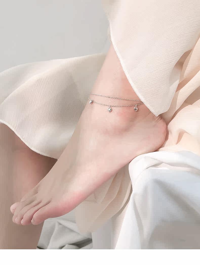 Chaine de cheville Femme en Argenterie - Ref 3101727 Image 7