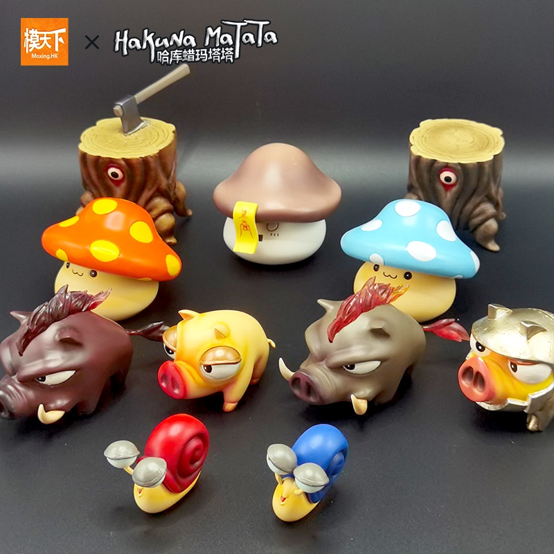[Model World] Adventure Island Figure Adventure Island Armored Pig Blue Snail Zombie Mushroom Tree Spirit Gk Model