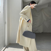 Cui Aunt Custom Earthly Wrench 98 wool long with autumn and winter double face jacket female loose suit Niu coat