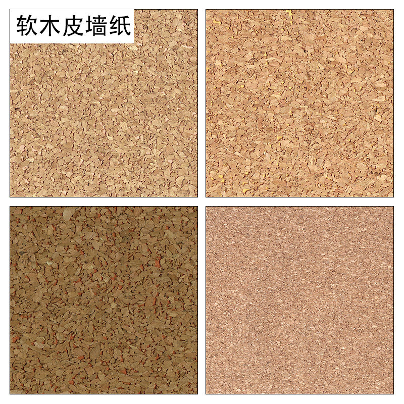 Wood skin cork grain wallpaper new Chinese suspended ceiling teahouse porch wallpaper frame background straw paper
