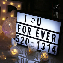 led letter light box trunk proposal layout creative supplies car tail confession artifact surprise romantic decoration