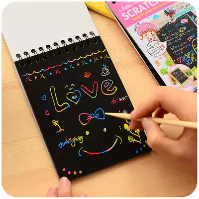 Creative Children DIY scratch this children scratch this children's scratch book graffiti book Primary School students hands-on student stationery prizes