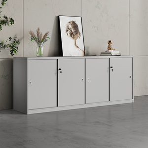 [Hong Kong Hot] Sliding Door Cabinet Sliding Door Cabinet Lying Door Low Cabinet Office Side Cabinet Floor Cabinet Locke