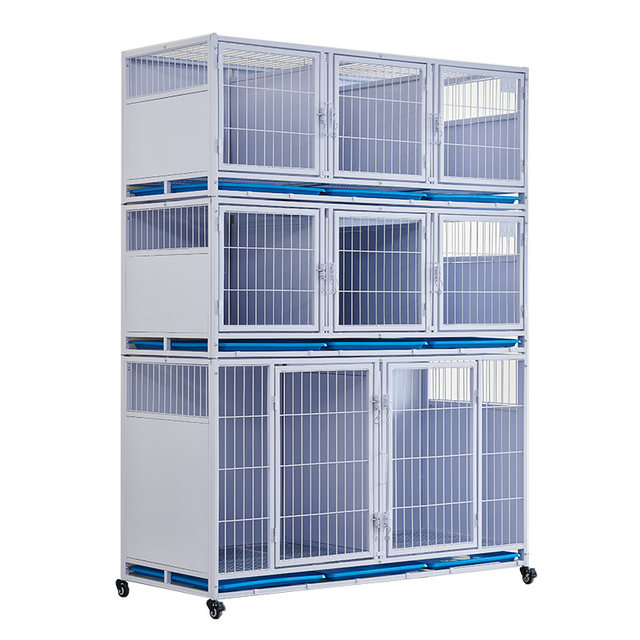 New product isolation cage combination three-layer partition bold cat and dog cage pet shop hospital foster care display breeding kennel