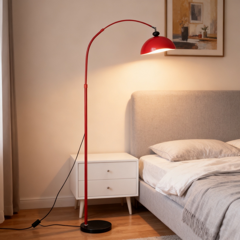 Nordic Minimalist Floor Lamp Next to the Sofa in the Living Room, Italian-Style Bedside Lamp in the Bedroom, Artistic Atmosphere Decorative Standing Lamp
