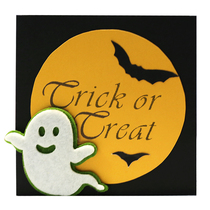 Halloween greeting card Cubism handmade cute to blame pumpkin light Retro childrens baby birthday party custom-made