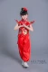 Biểu diễn võ thuật của trẻ em, quần áo lễ hội, nút thắt Trung Quốc, bài hát, trống trẻ em, cửa mở, trang phục múa đỏ
