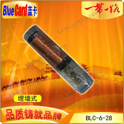 Blue card BLC-6-28 tubular patrol point information button glass tube spot card capsule point buried wall type